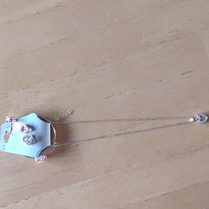Four piece heart necklace set